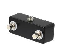 Didiseaon Pédale Double Interrupteur pour Guitare Boîtier Métal Complet, Léger, 2 Pièces, Sortie Jack 1/4 Pouce, Accessoire Pied de Guitare pour Effets Multiples