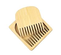 Didiseaon Peigne à Barbe Bois Naturel Mini Peigne De Poche Créatif Pour Hommes Entretien Visage Et Barbe Accessoire Portable Pour Soin Personnel