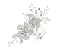 Didiseaon Peigne À Cheveux De Luxe En Strass Pour Mariée Coiffe De Mariage Motif Floral Bandeau De Mariée