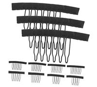 Didiseaon Peigne Couvre-extension En Alliage 50 Pièces Pinces à Extension Acier Dents Résistantes Maintien Extension Homme Femme Usage Salon Coiffure Accessoire Portable Pour Bonnets Filet Cheveux