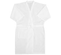 Didiseaon Peignoir de Salon de Coiffure Blanc à Pois en Relief Cape de Coupe de Cheveux pour Adultes Tissu Léger et Respirant Cape de Teinture Capillaire Vêtement Professionnel pour