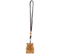 Didiseaon Pendentif de Cochon Adorable en Bois Sculpture Artisanale, Breloque pour Téléphone et Décoration Voiture Unique et Mignonne