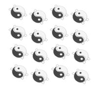 Didiseaon Pendentifs Tai Chi Bagua en Alliage à Double Oreille, 24 Pièces, Accessoires de Bricolage pour Fabrication Bijoux, Charms Créatifs pour Bracelets et Colliers DIY