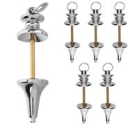 Didiseaon Pendule Divinatoire en Cuivre Lot de 6 Pendentif Spirituel pour Équilibrage Chakras Ornement Wicca Chaîne Spirituelle Accessoire Contemplation et Guérison Décoration