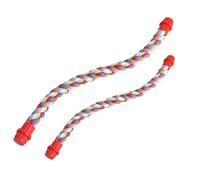 Didiseaon Perchoirs Jouets Suspendus Flexibles en Corde de Coton pour Perroquets et Perruches Promoteurs D'activité Physique, Lot de 2 Pièces pour Cages d'oiseaux