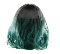 Didiseaon Perruque Bouclée Femme Courte Naturelle Postiche Chic Avec Frange Accessoire Cheveux