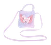 Didiseaon Petit Sac Bandoulière Licorne pour Fille Sac à Main Peluche Bandoulière Ajustable Design Cartoon
