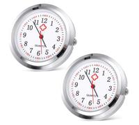Didiseaon Pièces de Montre de Poche Infirmière en Verre Argenté, Cadran Clair et Intuitif, Design Concis, pour Créer Une Montre de Poche Unique et Personnalisée Plusieurs Styles