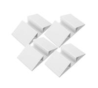 Didiseaon Pieds Stabilisateurs de Clôture en Plastique Blanc 4pcs pour Barrière de Sécurité Bébé, Renforcement Triangulaire pour Portillon Escalier, Stabilité Améliorée