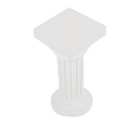 Didiseaon Pilier Romain Miniature en Gypse Blanc pour Décor de Jardin | Scène Diy, Statue au Style Romain, Usage Polyvalent, Aspect Décoratif Élégant, Facile à Intégrer