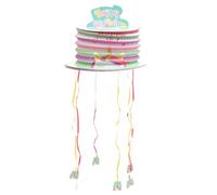 Didiseaon Pinata Licorne Mini à Tirer avec Corde Jeu Anniversaire Garçon Fille Décoration Fête Festive Lanterne Suspendu pour Cadeaux Surprise