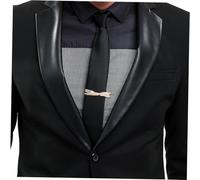Didiseaon Pince à Cravate Originale Forme de Fourchette et Couteau Clip Solide et Élégant pour Hommes Accessoire Minimaliste pour Mariage Fête des Pères et Occasions