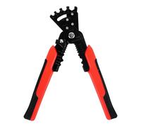 Didiseaon Pince à Dénuder Multifonction Orange Coupe-fil Robuste, Cintreuse de Métal Manuelle et Sertisseuse, Outil de Dénudage Électrique Professionnel pour Travaux D’électricité, Poignée