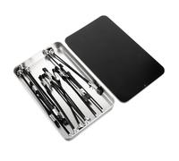 Didiseaon Pince Crocodile Magnétique Flexible Support Modélisme pour Peinture Maquette Base Métallique Noire avec Pinces Longues pour Tenue Stable des Outil DIY pour Coloration Précise