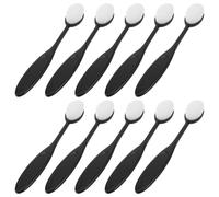 Didiseaon Pinceaux de Maquillage Ovales Type Brosse à Dents Fibres Synthétiques Souples Lot de 10 Contouring et Illuminateur Portable et Hygiénique pour Fond de Teint pour Usage