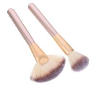 Didiseaon Pinceaux De Maquillage Pour Blush Et Poudre 2 Pièces Grand Format Pinceau Éventail Multi-usages Femme Maquillage Visage