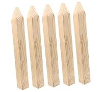 Didiseaon Piquets De Clôture De Jardin en Bois Traité Lot De 5 Pièces Piquet De Terre à Pointe pour Arpentage Et Aménagement Extérieur Fournitures De Jardin Polyvalentes Et Chantier