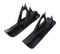 Didiseaon Planche à Neige pour Vélo d'Équilibre Garçon et Filles 13-15 Pouces Noire Lot de 2 Planches en Plastique Solide avec 4 Sangles Équipement Sécurisé pour Ski et Traîneau