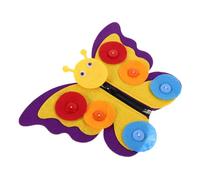 Didiseaon Planche Interactive Boutons Tissu Non Tissé Montessori Éducatif pour Garçon Fille Améliore Coordination Main Œil Patience et Concentration Accessoire DIY pour Apprentissage