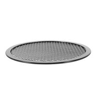 Didiseaon Plaque à Pizza Perforée en Alliage D'aluminium Noir, Résistante à Haute Température L'usure, pour Fêtes et Réunions Entre Amis