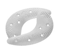 Didiseaon Plaques de Réparation Talon Métal Demi-lune pour Hommes Coussinets Robustes Fer avec Vis Protège-talons Chaussures Semelles Renforcées Antidérapantes