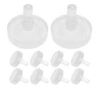 Didiseaon Plaquettes D'arrêt Blanc en Caoutchouc 10pcs et Installation Facile et Design Moderne pour Contacteur Feux Stop, Pédale de Frein Pédale D'embrayage