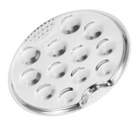 Didiseaon Plat à Escargots en Acier Inoxydable 12 Compartiments Ustensile de Service la Cuisine Solide Plat de Cuisson pour Escargots Adapté Usage Domestique et Restaurant Facile à