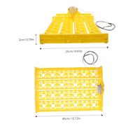 Didiseaon Plateau Automatique de Dœufs pour Chaleur Compatible avec Œufs de Poule Caille Canard et Accessoire pour Couveuse Digitale Améliore Taux Déclosion