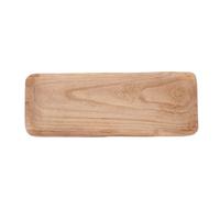 Didiseaon Plateau de Service Bois Massif Rectangulaire avec Base Plateau Décoratif Polyvalent pour Cuisine et Salon Rangement Élégant pour Fruits Apéritifs Desserts et Thé
