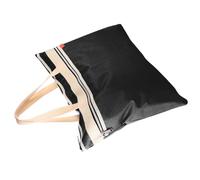 Didiseaon Pochette à Fermeture Éclair Multi-Usage en Toile Imperméable A3 Noire, Paquet à Documents Poche Latérale Zippée et Sangles, pour Œuvres d'art et Fournitures Scolaires
