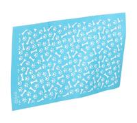 Didiseaon Pochoirs pour Sérigraphie sur Pâte Polymère Réutilisables Motifs Patte de Chien et Os Pochoir à Motifs Animaliers pour Création Bijoux DIY Outil Loisirs Créatifs pour Argile