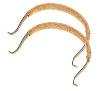 Didiseaon Poignées De Théière Remplaçables En Métal Grand Format Corde En Chanvre Tressée, Accessoires Solide Pour Bouilloire, Compatibles Maison Cuisine, Lot De 2 Pièces