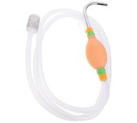Didiseaon Pompe à Pêche Manuelle 2,1 M en Silicone Blanc Filtre Haute Densité et Sortie INOX Antirouille - Dispositif D’Aspiration D’Eau Pratique pour Matériel de Pêche et Apport Hydrique