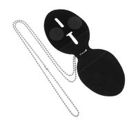 Didiseaon Porte Badge PU avec Lanière Détachable et Clip de Ceinture Support de Badge Pratique pour Identités Cartes et