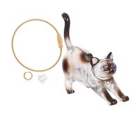 Didiseaon Porte-clés Boîte Souvenir Poils de Chat Transparent Capsule Rangement Souvenirs Mémoires Animaux Portable Compact