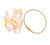 Didiseaon Porte-Clés Collecteur Transparent pour Poils de Chat en Capsule Boîte à Souvenirs Animaux Flacon Rangement Léger et Portable Maison Bureau Voyage Organisateur Poils Animaux