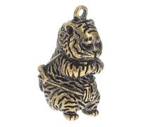 Didiseaon Porte-clés Mini Tigre Cuivre Massif Décor Suspendu Créatif et Léger Accessoire Pratique pour Clés et Sacs Design Simple