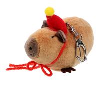 Didiseaon Porte-Clés Peluche Cochon D’Inde 10 CM en Coton PP Pendentif Doux pour Paquet à Dos Ornement Léger et Portable Breloque Originale pour Clés et Paquet Présent Animalier