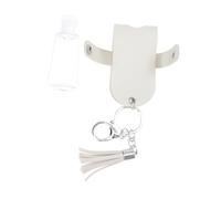 Didiseaon Porte-clés Porte-bouteille En Cuir 30ml Housse Étanche Et Couvercle Sécurisé, Design Portable Pour Gel Bain, Lotion Ou Parfum, Pour Camping Et Randonnée