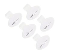 Didiseaon Porte-Étiquette Nominatif Double Face pour Stéthoscope Lot de 5 Clips Identification Médicale Étiquettes en Plastique Accessoires Infirmière et Médecin