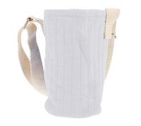 Didiseaon Porte-Gobelet pour Garçon et Filles en Toile Blanche Manchon de Conservation Chaleur Pochette Légère de Transport pour Bouteille d'eau pour Randonnée et Activités de Plein Air