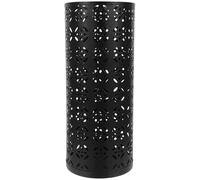 Didiseaon Porte-parapluie Noir Seau Ajouré pour Fleurs Séchées, Rangement Polyvalent pour Parapluies, pour Hall D'entrée et Appartement