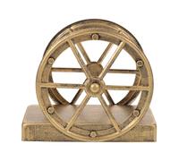 Didiseaon Porte-serviettes Table Métal Style Ferme Rustique Distributeur Vertical Vintage pour Cuisine Restaurant Bar et Pique- Design Industriel Rétro avec Motif Roue Support Décoratif