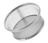 Didiseaon Porte-stylos en Métal Argenté Grosse Capacité Résistant à L'usure pour Bureau et Étude, Rangement Espace Optimisé pour Trombones et Punaises