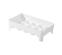 Didiseaon Porte Œufs Empilable pour Réfrigérateur Boîte de Rangement pour Œufs de Poule Organisateur de Cuisine Sécurisé