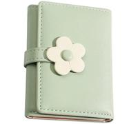 Didiseaon Portefeuille Élève Fille en Cuir PU Vert, Style Coréen Simple, Rangement Classé Portable, pour Usage Extérieur et Maison