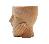 Didiseaon Pot de Fleurs Visage Résine Décoratif pour et Plantes Intérieur Cache-Pot Féminin Jardinière Originale pour Balcon et Jardin