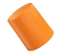 Didiseaon Poubelle à Déchets à Double Bac à Pression, Grand Format Moderne | Plastique Orange, Structure Démontable et Solide, Ouverture Large, pour Bureaux, Hôtels et Coins Étroits