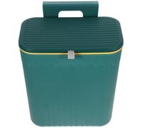 Didiseaon Poubelle Suspendue Murale Cuisine avec Couvercle à Abattant Capacité Spacieuse Bac à Ordures Installation Adhésive ou Crochet Contrôle des Odeurs Pour Cabinet et Salle de Bain