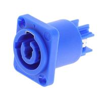 Didiseaon Prise D’Alimentation Audio Bleu 20a, à 3 Broches Connecteur | Cuivre et Plastique, Verrouillage Sécurisé, pour Régie Scène, Installation Audiovisuelle, Panneaux LED